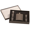 Flask Gift Set, Matte Black